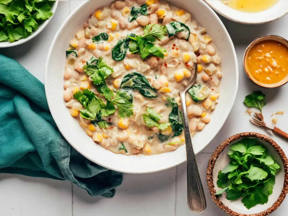 Chili Cremoso Vegano de Feijão Branco